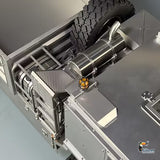 T815 3Speed 1/14 RC Off Road Military Truck Metal Body Remote Control 4X4 Transport Vehicle Flysky ST8 Radio Differential Locks