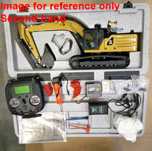 Fast Free Shipping Second Hand EU Stock Kabolite K961 100S PRO 1/18 RC Hydraulic Excavator RTR Remote Control Digger Flysky ST8 Radio 2S Battery Electric Claw Hammer