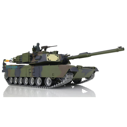 HengLong 3918 RTR RC Tank Full Metal Chassis With Plastic Hull TK7.1 Leopard2A6 M1A2 Sound Main Board with 360 Degrees Turret Barrel Recoil BB