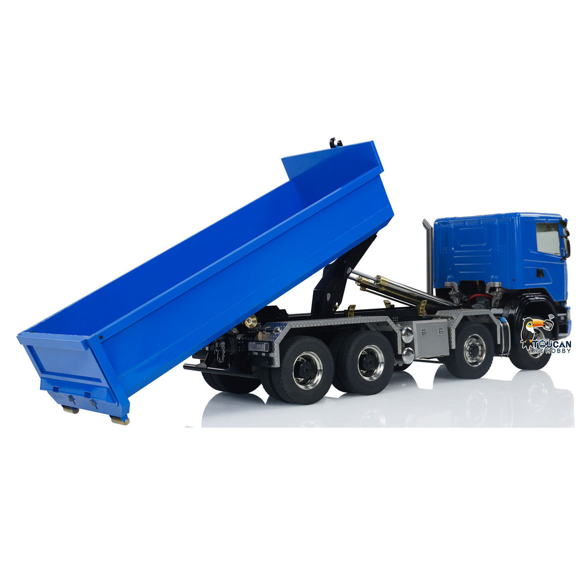 7. 1/14 TH-X SC-G88 8x8 Roll-On Roll-Off Truck with Light and Sound Blue System
