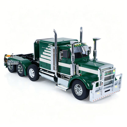7. 1/14 TOUCAN GrandHauler Semi Truck Middle Lift Axle Steering Mechanism Closeup
