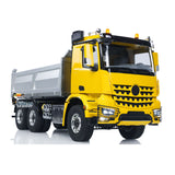 MD 6X6 Dumper Metal 1/14 Hydraulic Construction Truck with HotRC Transmitter and Metal Axles featuring Sound Module and Roof Warning Lights No Diff Lock