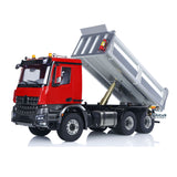 MD 6X6 Dumper Metal 1/14 Hydraulic Construction Truck with HotRC Transmitter and 3S Battery Charger Included featuring Warning Lights and Sound Module No Diff Lock