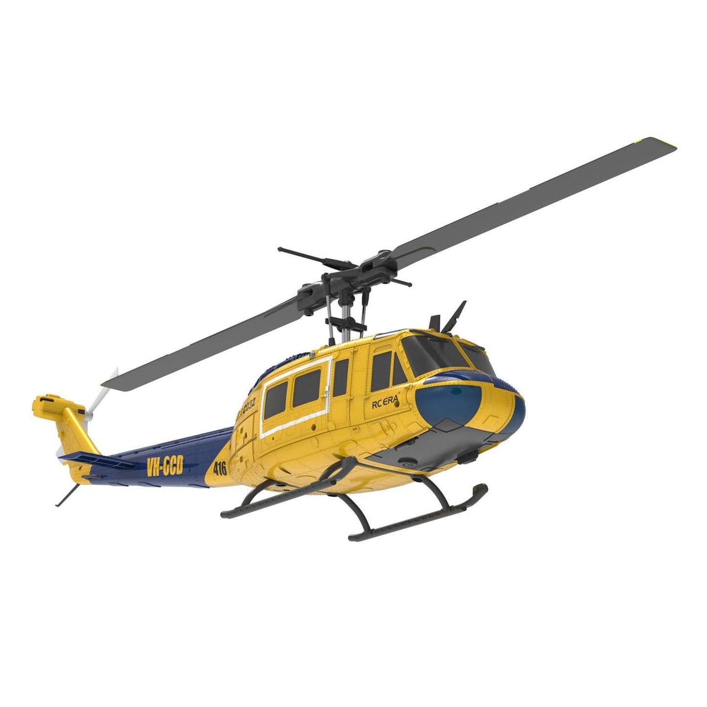 1/48 RC-Simulationshubschraubermodell C032 UH-1 Fernbedienungs-Stuntflugzeug Ein-Klick-3D-Flip Optische Flusspositionierung Geschenkspielzeug