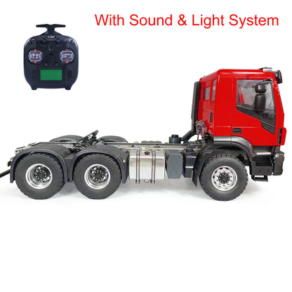 1/14 6x6 RC Sattelzugmaschine 2-Gang-Getriebe Funkfernsteuerung Auto Sounds Lichter
