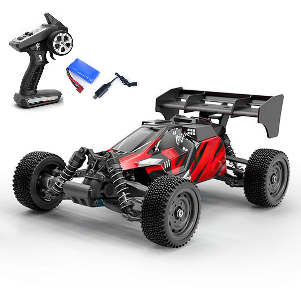 16202Pro 1/16 RWD Ferngesteuertes Geländefahrzeug SCY 35A ESC Spritzwassergeschützt 17G Servo Elektrisches Multi-Terrain RC Modellauto LED-Licht