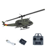 1/48 RC Simulation Helicopter Model C032 UH-1 Remote Control Stunt Aircraft One Click 3D Flip Optical Flow Positioning Gift Toy