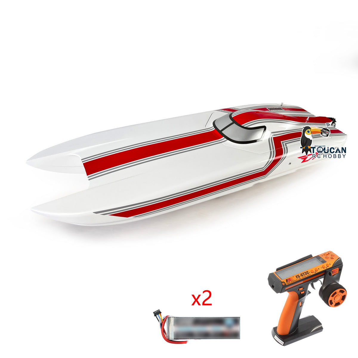 TOUCAN RC HOBBY E51 Electric RTR RC Boat Made With Para?Aramid Fiber W/ Dual Motors Servos ESCs Batteries