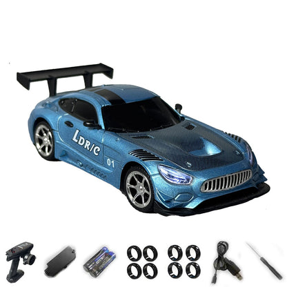 RTR LDRC LD4301 1/43 Remote Control 4WD Drift Car 4*4 RC Racing Vehicle Desktop Model Metal Body Shell Quick Release Battery