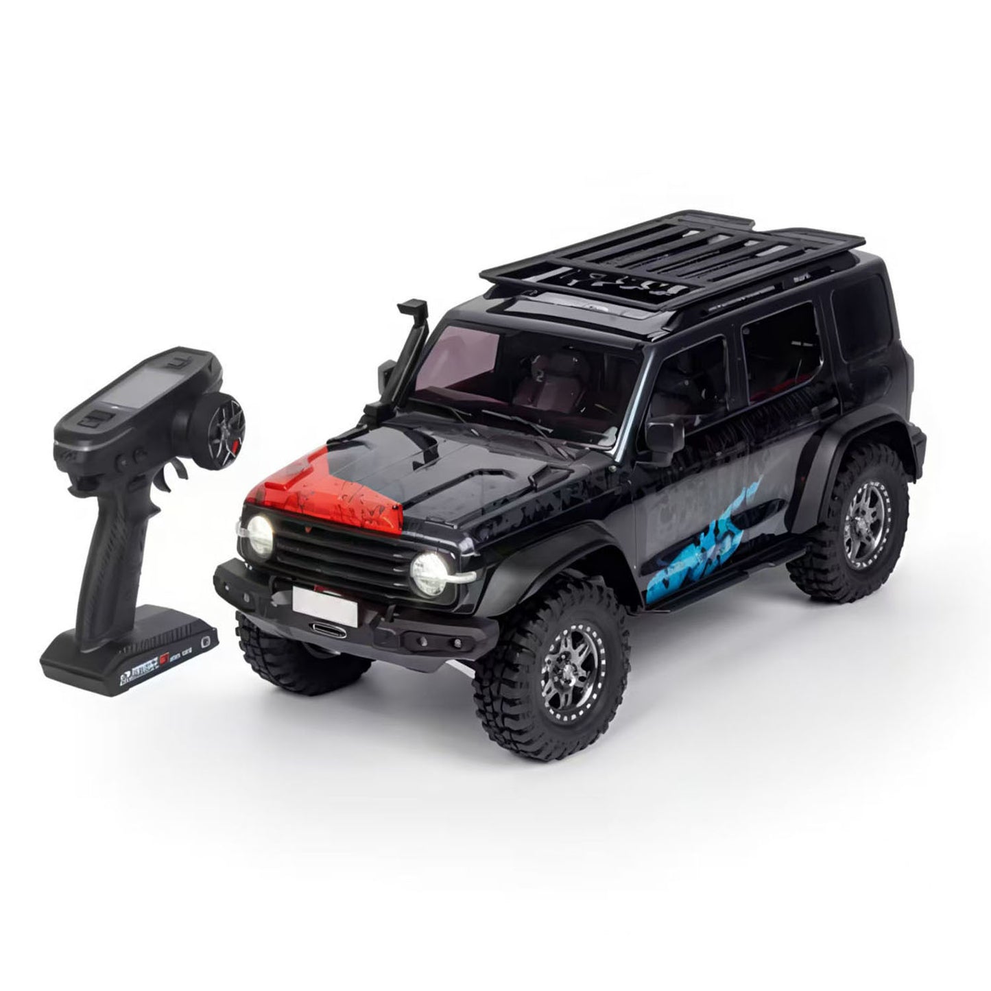TRACTION HOBBY 1/8 RC Climbing Car Tank 300 Special Edition 4WD Crawler Off Road Vehicle Axle Lock Brushed Motor DDF 350 Radio