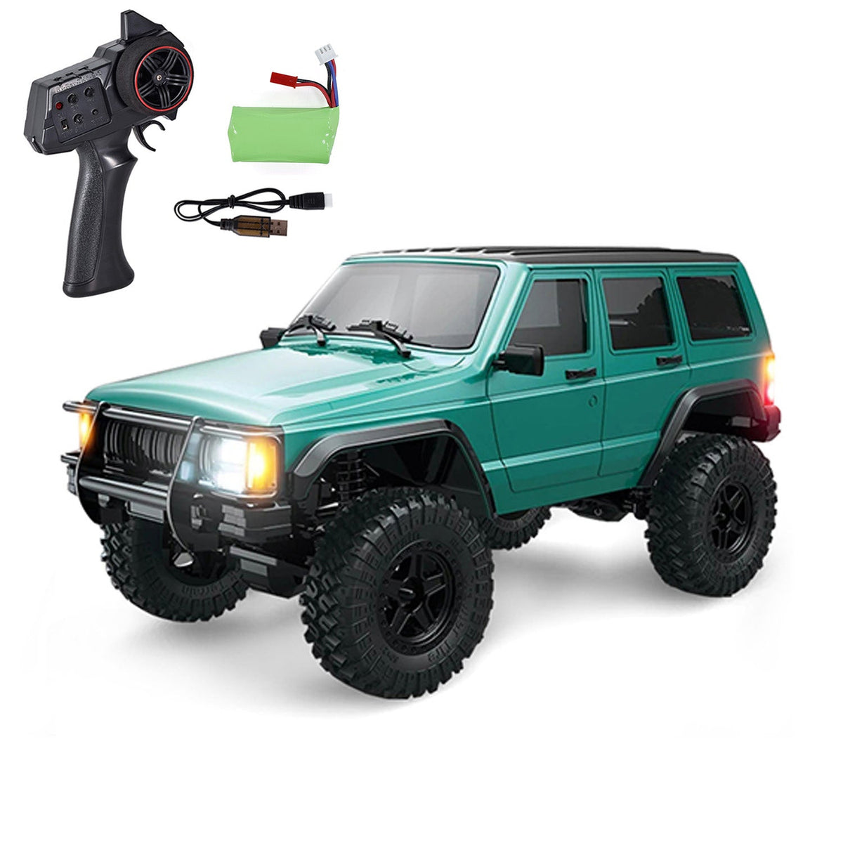 1/18 Allradantrieb Fernbedienung Rock Crawler 8562 RC Multi-Terrain Off Road Auto 3-Gang-Motor ESC Servo Lichtsystem Batterie