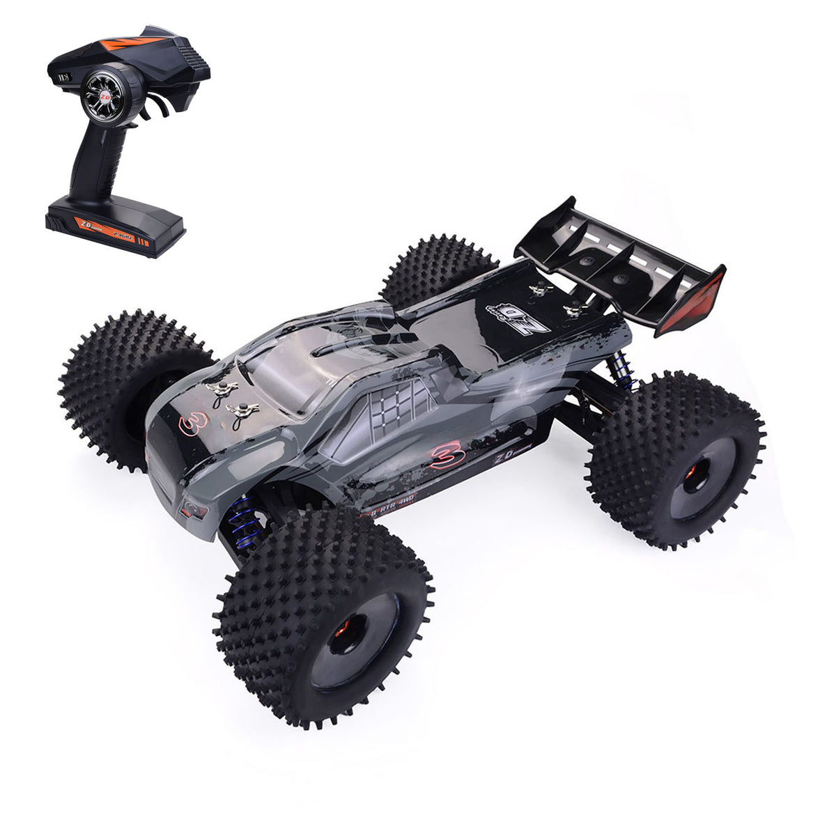 1/8 ZD Racing Electric RC Racing Truck 4WD 80KM/H Remote Control High Speed Truggy 9021 V3 Metal Chassis Steel Reduction Gears