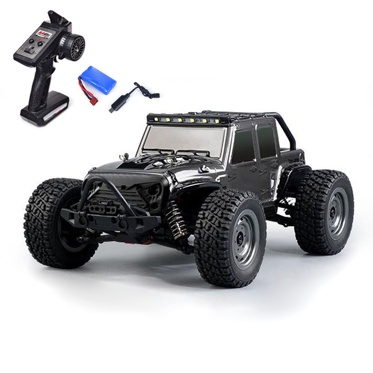 PVC 1/16 AWD Funkgesteuertes Elektro-Geländeauto SCY 16103 RC-Modellfahrzeug 390 Bürstenmotor 30A ESC 38KM/H Stoßdämpfer
