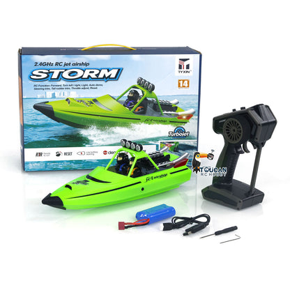 RC RTR-Bootslichter, selbstaufrichtendes Jet-Schiff, Spielzeug-Rennboot für Kinder und Erwachsene, 2,4 G, One-Key-Reset, ausgezeichnetes wasserdichtes Lichtsystem