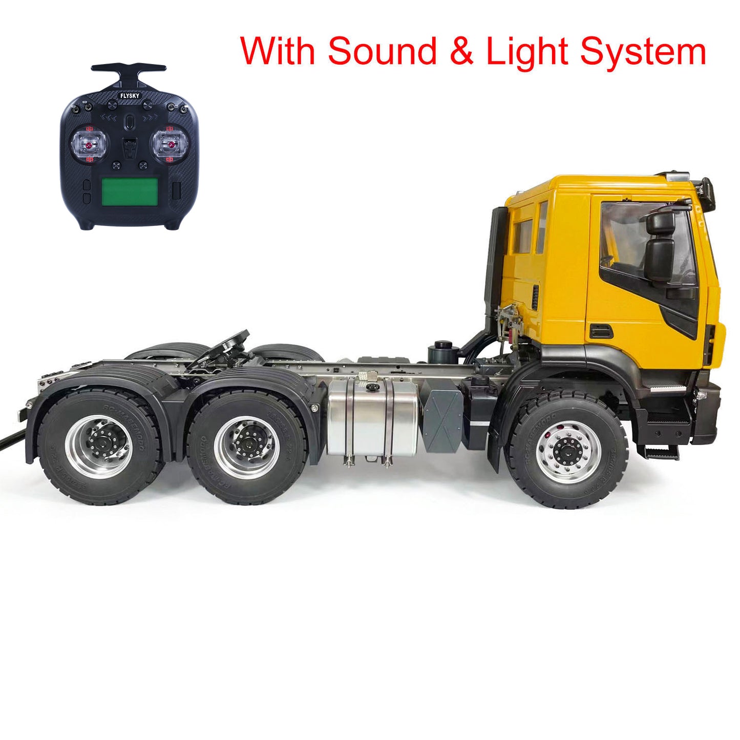 1/14 6x6 RC Sattelzugmaschine 2-Gang-Getriebe Funkfernsteuerung Auto Sounds Lichter