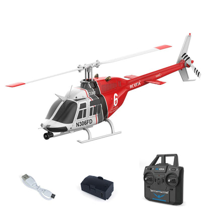 1/33 C138 RC Simulation Hubschrauber Modell Bell206 6CH Funksteuerung Stuntflugzeug 6 Achsen Gyroscop Batterie Erwachsene Geschenke Spielzeug