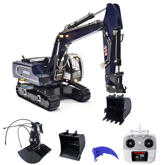 MTM 946 Metal 1/14 RC Hydraulic Excavator Remote Control Engineering Vehicle 5CH Directional Valve for Indoor Play