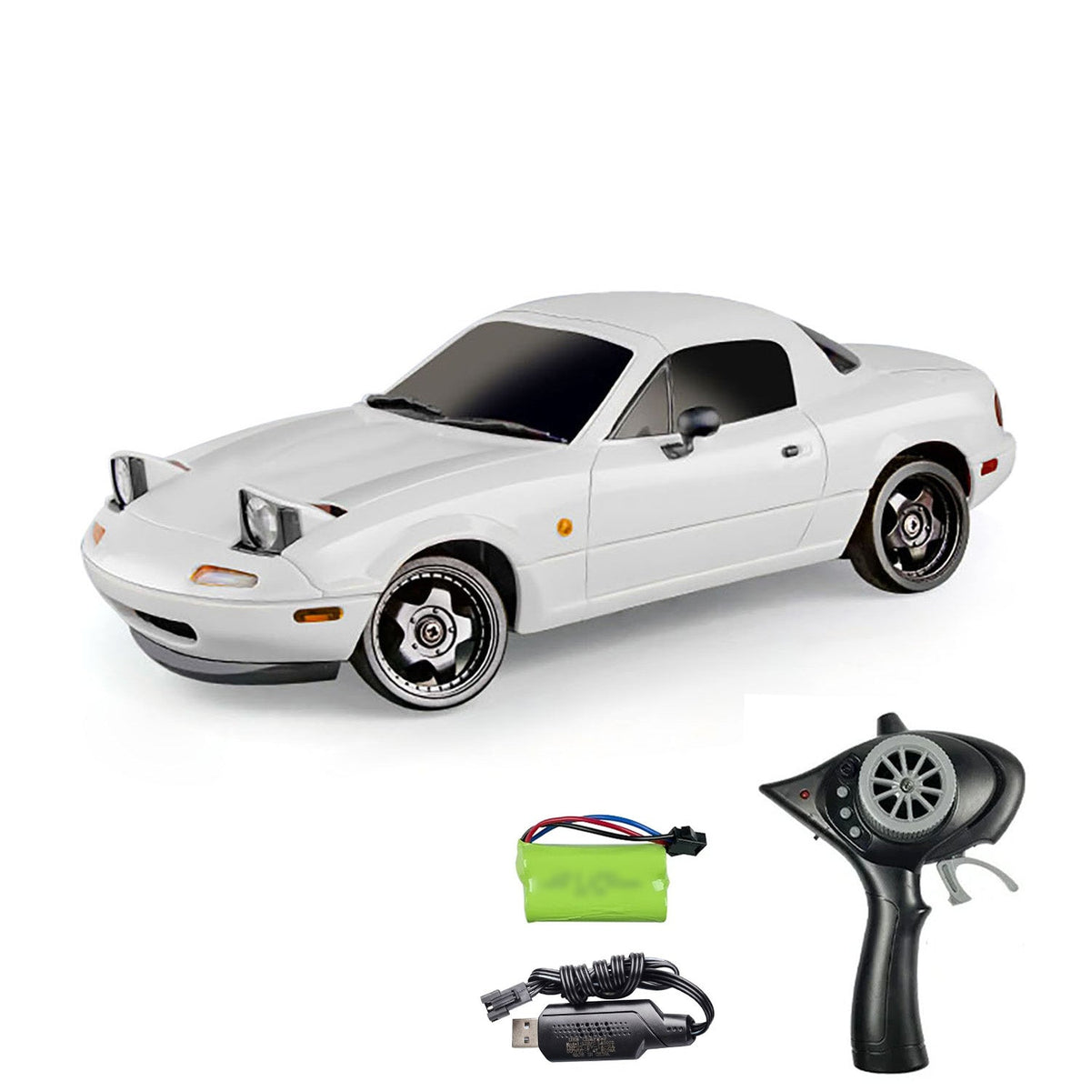 1/18 LDRC 2,4G Funkgesteuertes Drift-Automodell 4?????¨¬????¡§?|2 Rennfahrzeug Lineargeschwindigkeit 10 km/h Flip-Light-Batteriemotor USB-Ladespielzeug