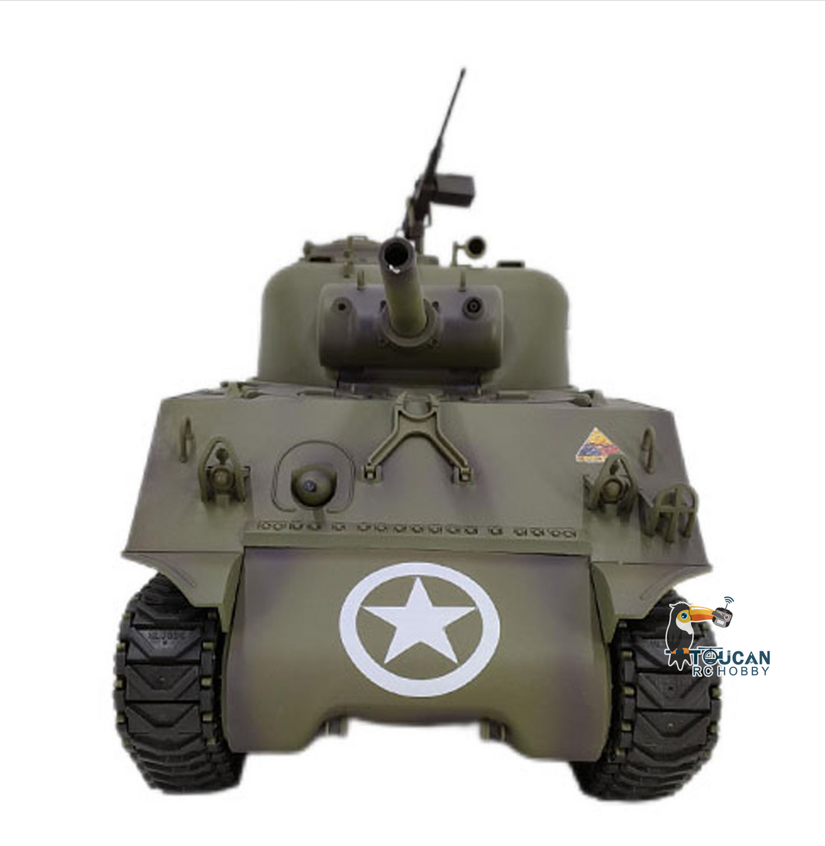 Henglong 1/16 Special Spray Painting TK7.0 Plastic 3898 USA M4A3 Sherman RTR RC Tank BB IR Barrel Recoil Smoke Steel Gearbox