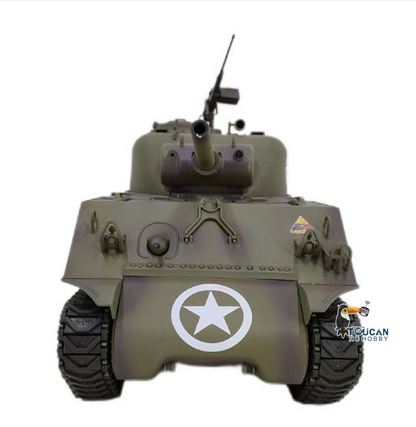 Henglong 1/16 Special Spray Painting TK7.0 Plastic 3898 USA M4A3 Sherman RTR RC Tank BB IR Barrel Recoil Smoke Steel Gearbox