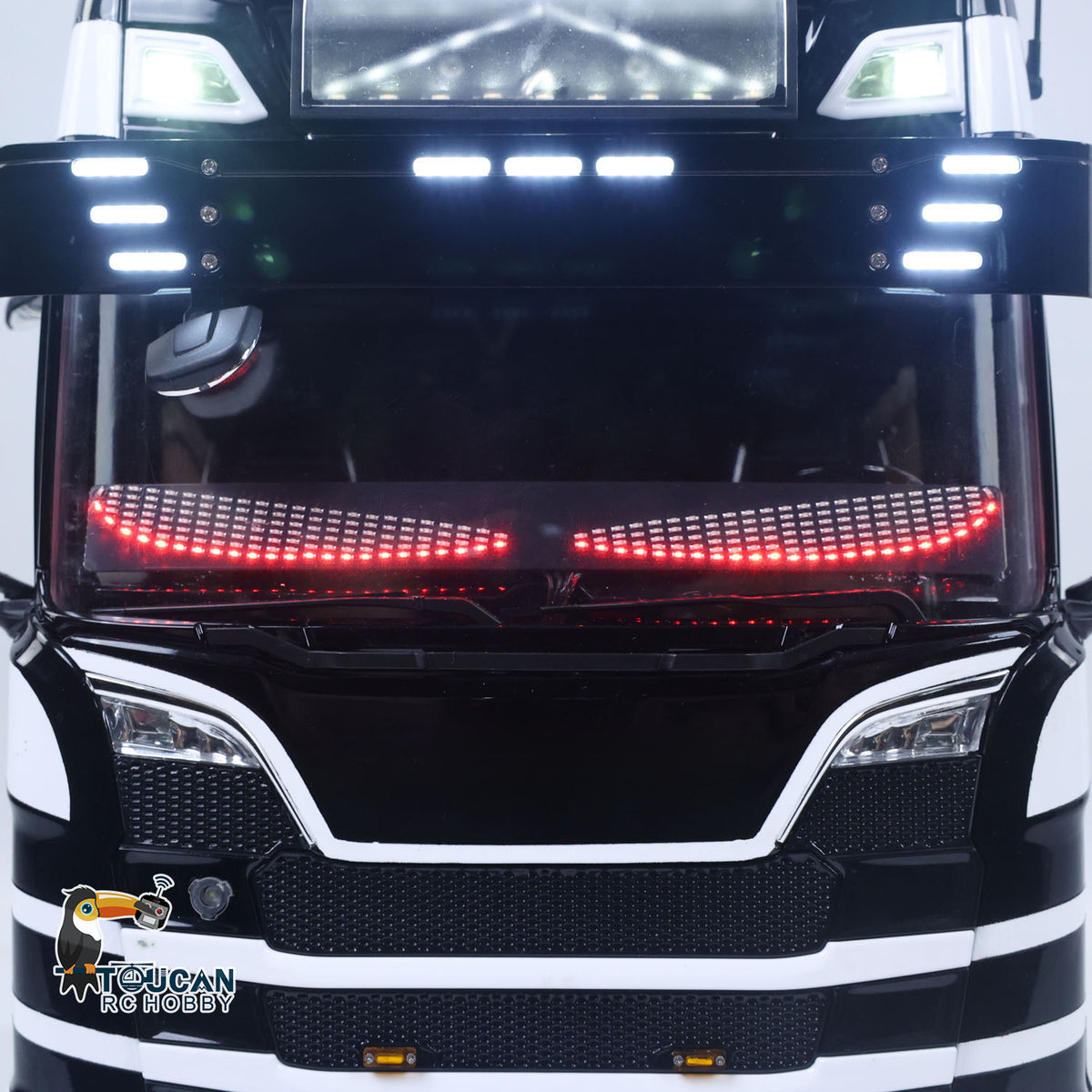 1/14 RC Tractor Truck Unitru 05 770S Dynamic Eye Light Roof Row Light Front Face