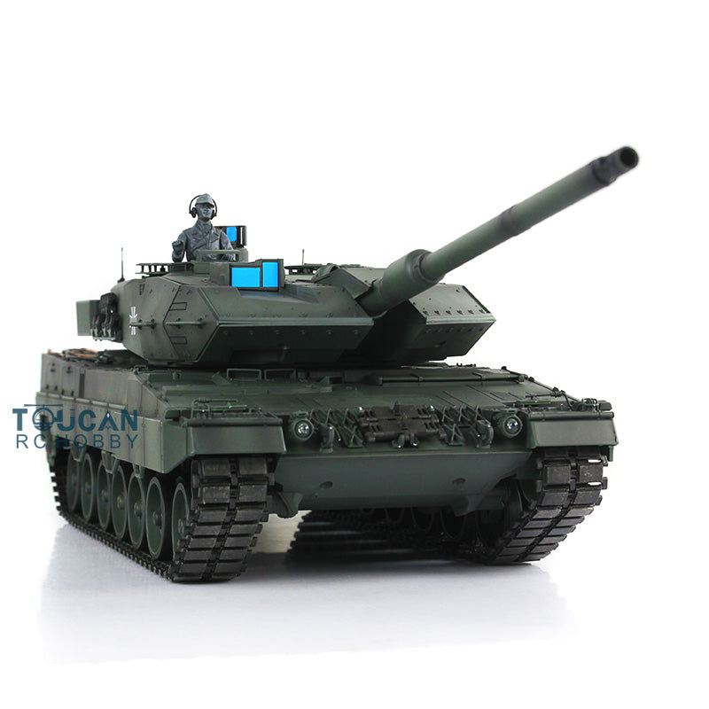 Henglong TK7.0 Leopard2A6 im Maßstab 1/16, fahrbereit, ferngesteuerter BB-IR-Panzer, 3889 Lauf, Rückstoß, Metallkette, Gummi, Rauchgeräusch