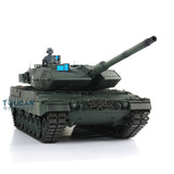 2,4G Henglong 1/16 Maßstab TK7.0 Metall Leopard2A6 Betriebsbereiter ferngesteuerter Panzer 3889 mit 360° Turmketten Kettenräder Leiträder