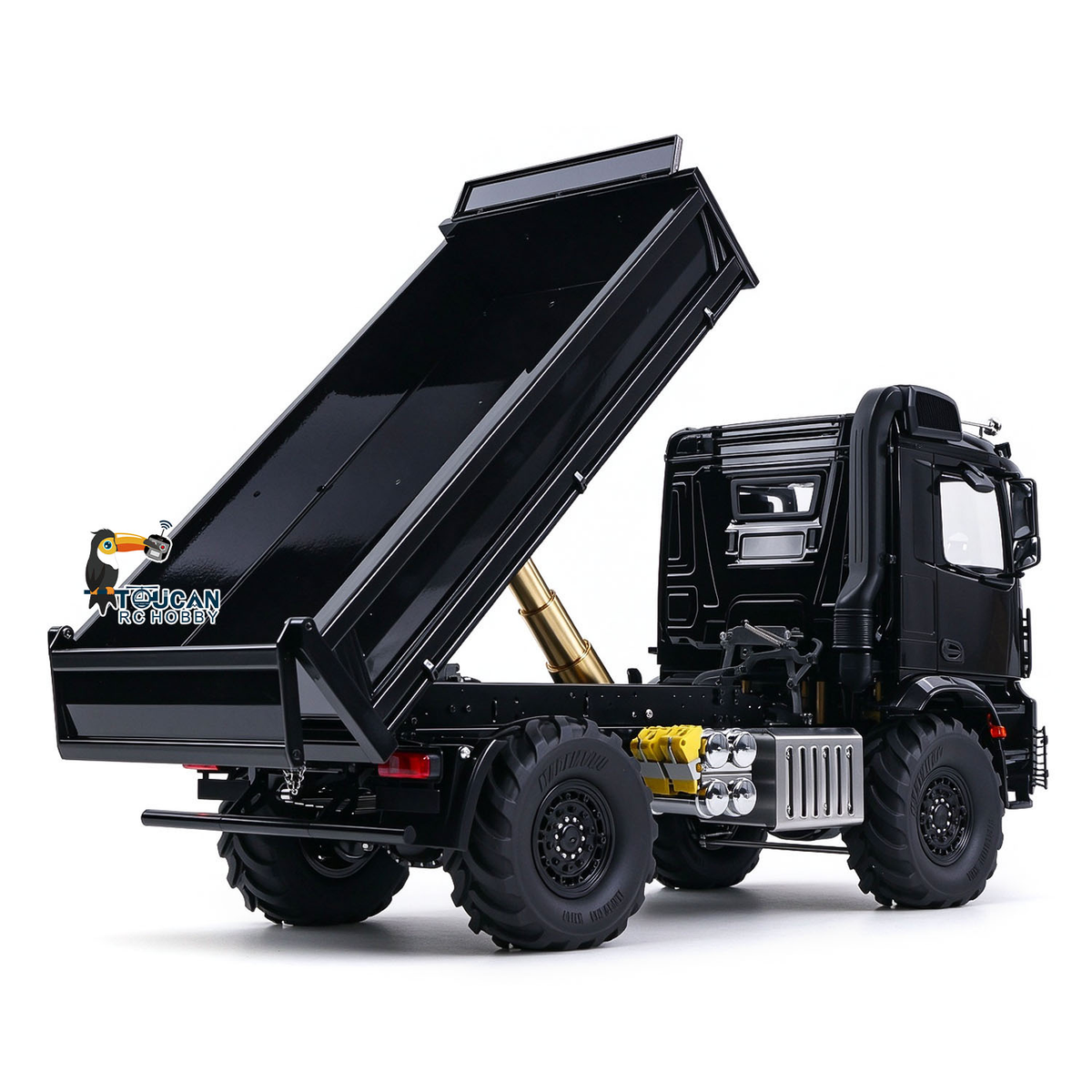 TOUCAN RC HOBBY MD 3363 1/14 4x4 Metal RC Dumper Remote Control Hydraulic Tipper 2Speed Gearbox Differential Locks ST8 Remote Controller for Adults