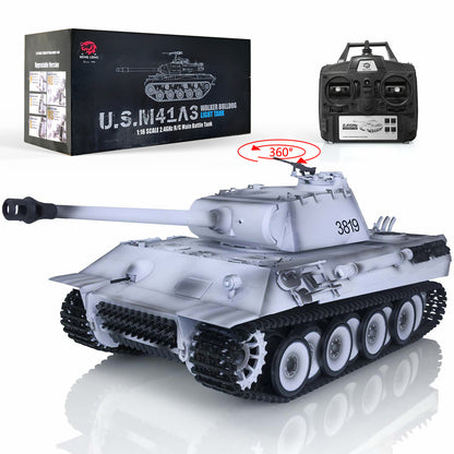 2,4 GHz Henglong 1/16 Maßstab TK7.0 FPV Verbesserte Metallversion Deutscher Panther V Ferngesteuerter Panzer Modell 3819 360 Turmsound