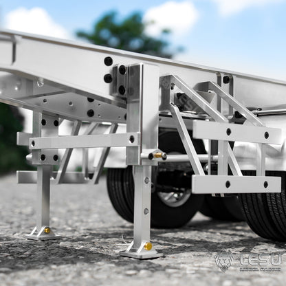 TOUCAN RC HOBBY LESU 40ft 20ft Metal Trailer Chassis for 1/14 Radio Controlled Tractor Container Truck RC Cars Model