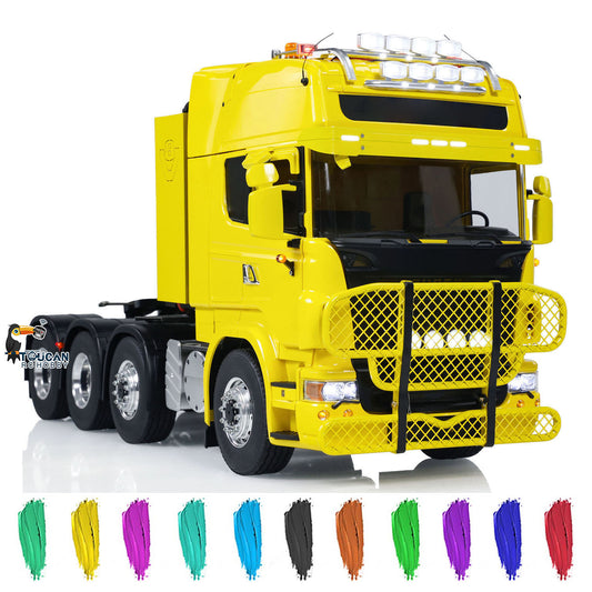 TOUCAN Painted Assembled 8X8 Metal Heavy Chassis 1/14 RC Tractor Truck Radio Control Car Model Light Sound