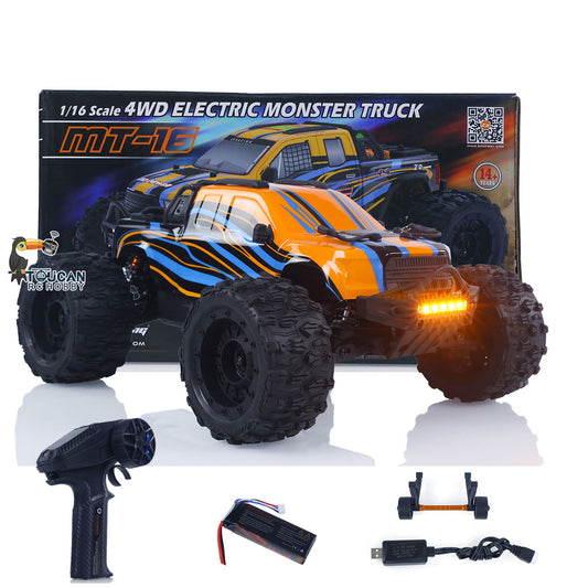 TOUCAN RC HOBBY 1/16 ZD Racing MT16 RC Truck 4x4 Remote Control Off Road Vehicle 2845 Brushless Motor 35A ESC Battery RTR Model Car