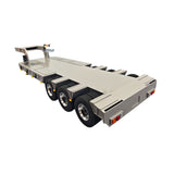 Metal 3Axles Gooseneck Lowboy Trailer Manual Support Legs for 1/14 Remote Control Tractor Truck 4151AK RC Lorry Car Model