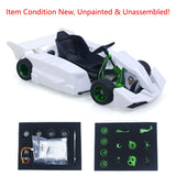 JDM 298B 1/10 Plastic RC Go-Kart DIY Model Radio Controlled Electric Racing Vehicle Unlimited Retrofit for Advanced Player