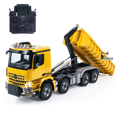 Toucanhobby G88 8*8 1/14 RC Hydraulic Roll On Off Dumper Construction Vehicle Differential Lock Axle 3Speed Transmission for Modeler