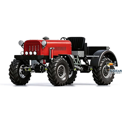 TOUCAN RC HOBBY MD 4WD 1/10 Metal RC Tractor MD009 Remote Control Off Road Car Dual Motor Winch Axles Diff Lock Radio Light System No Battery