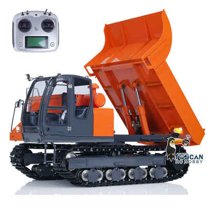 TOUCAN RC HOBBY JXMODEL 1/12 Hydraulic RC Tracked Truck EG110R Remote Control Dumper Car Hobby Models FlySky I6S Servo Motor ESC