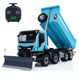 Metal 1/14 Hydraulic RC Dump Truck 8x8 Remote Control Tipper Cars with Snow Blade DIY Hobby Model Simulation Vehicle