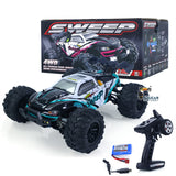 1/16 4X4 Remote Control Off Road Car SCY 16101Pro RC Monster Truck Pickup LED Light 390 Brushed Motor Simulation Model Vehicle