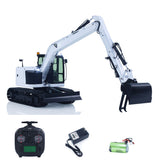 1/14 C308 RC Hydraulic Excavator 4 Valve Remote Control Construction Vehicle Extended Arm Brushless Motor No Sounds Charger