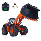1/14 Scale Remote Controlled Hydraulic Loader JDM 198 ZW370 Electric Construction Vehicles Models W/ Motor ESC Servo Transmitter