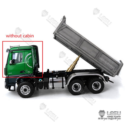 TOUCAN RC HOBBY BEST SELLING LESU 1/14 3363 3348 6*6 RC Dump Truck Hydraulic System Valve Pump Metal Cylinder Motor Bcuket W/O Cabin ESC Servo