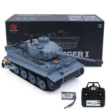 Henglong 1/16 TK7.0 Plastic German Tiger I Panther RTR RC Tank 3818/3819 360 Degrees Turret Infrared Combat BB Sounds Lights Smoke Model