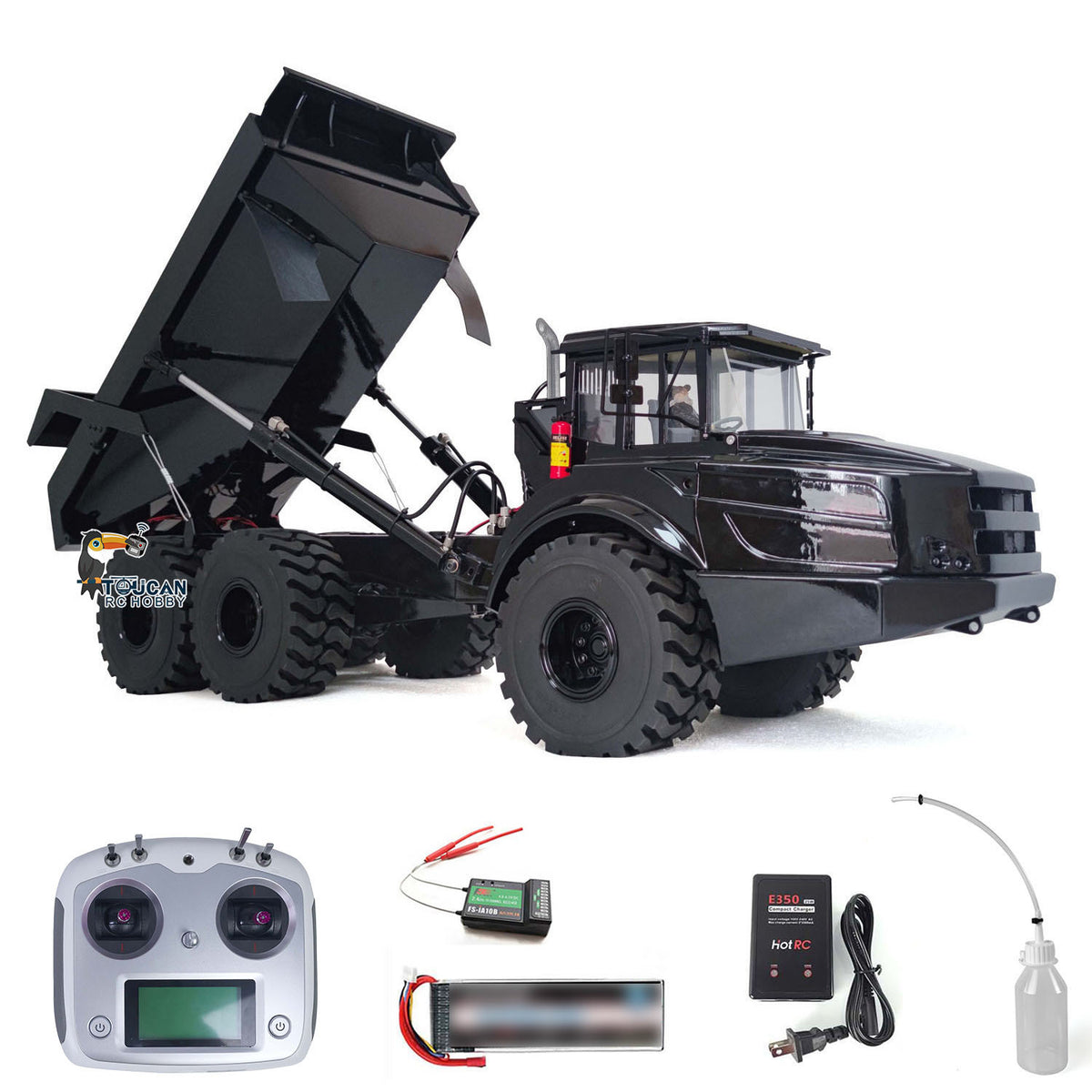 XDRC-ArticulatedTruck Ready to Run 1/14 Metal Hydraulic Articulated Dumper w/Hydraulic Steering & Sound