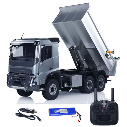 In Stock TOUCAN RC HOBBY DoubleE E015 001 1/14 RC Dump Truck 6X4 Electric Lifting Remote Control Tipper VO Metal Drive Shafts Chassis Model Vehicle RTR