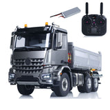 2Speed 3348 Metal Chassis 1/14 RTR RC Hydraulic Dumper Remote Control Tipper Model NO Lock Differential Axle Light Sound Battery