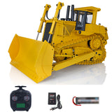 JDMODEL Metal 1/14 RC Bulldozer Hydraulic DXR2 Remote Controlled D10T Tracked Dozer Model 685*356*323MM 3T Sound System