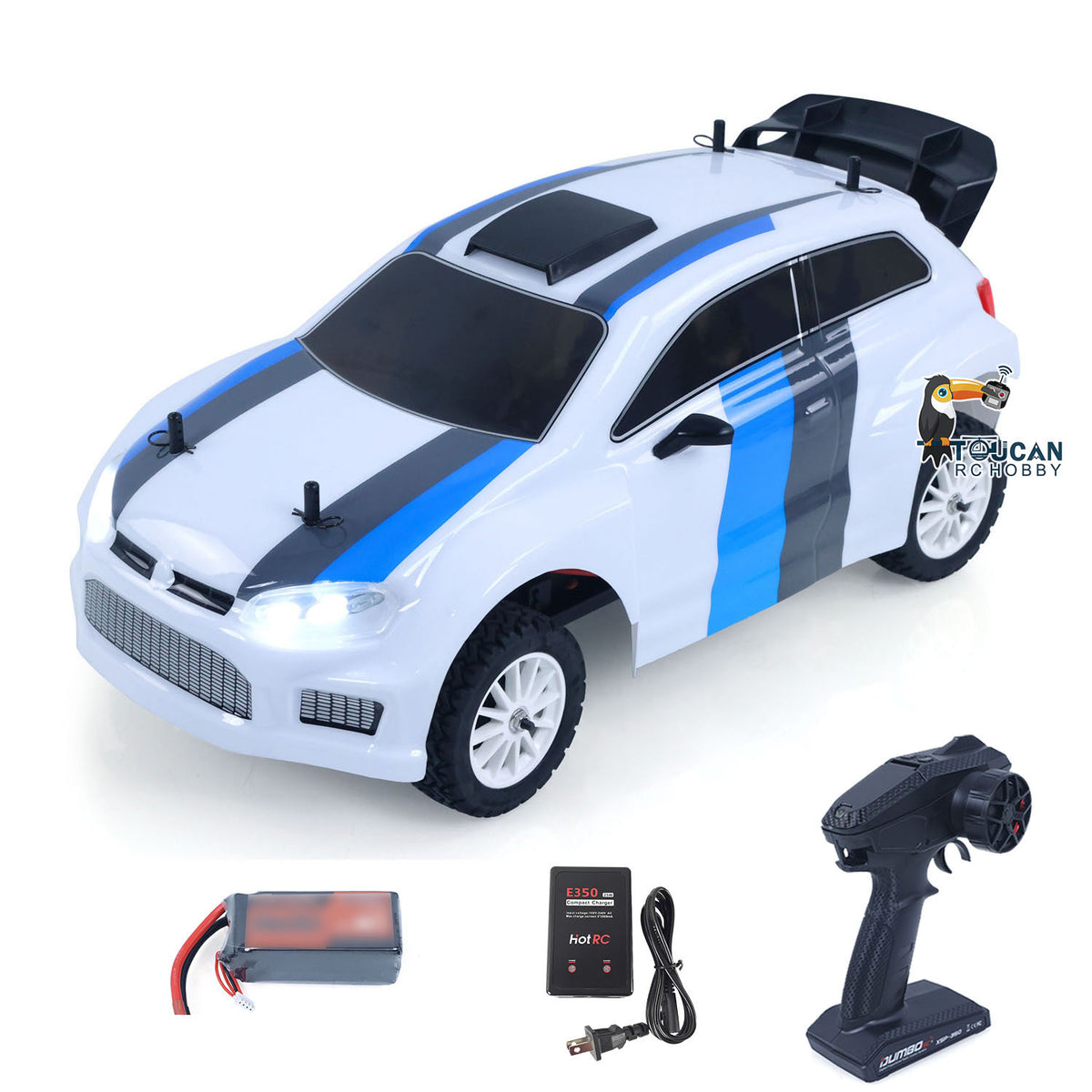 1004 1/10 70KM/H 4*4 Remote Control Rally Car RC Brushless Electric Racing Vehicle Hobbywing 60A ESC 3 Differentials Metal Gears