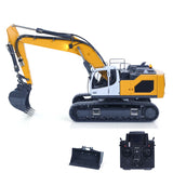 1/14 Scale Metal Hydraulic RC Excavator 945 Remote Control Painted Trucks Model W/ PL18EV Radio Light Motor Servo