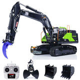 1/14 RC Hydraulikbagger EC380 Raupenbagger, kabellose elektrische Steuerung, Baggermodell, lackiert und montiert, mit Metalleimern, Metallaufreißer